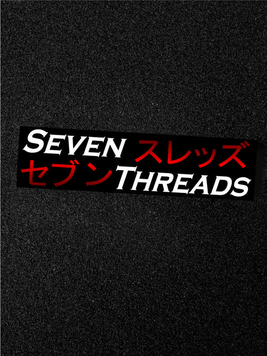 Seven Threads Red Jap Vinyl Sticker