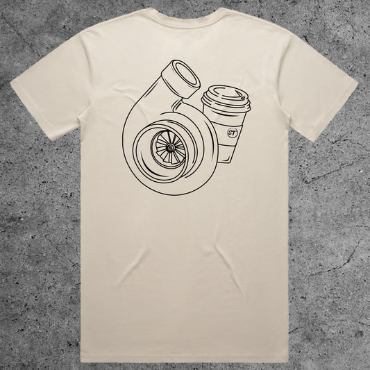 Turbos & Coffee T-Shirt - Bone