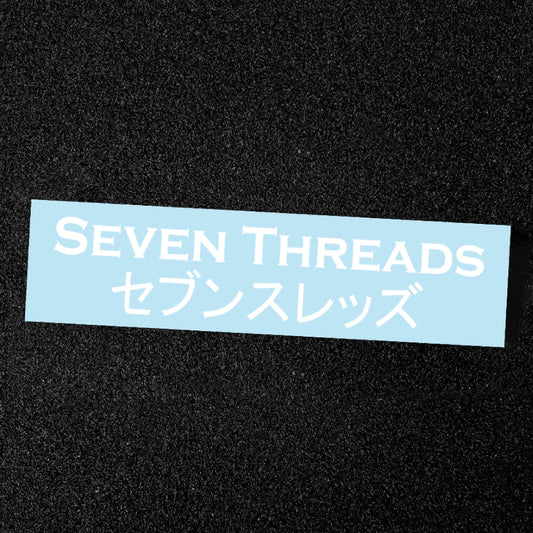 Seven Threads Jap Vinyl Sticker - White