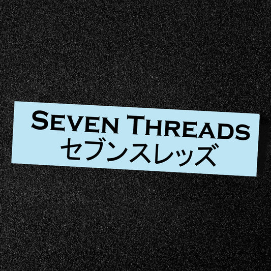 Seven Threads Jap Vinyl Sticker - Black
